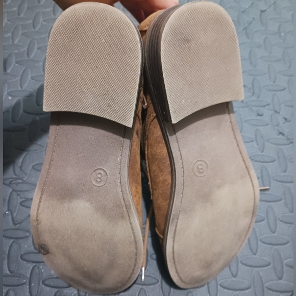 Bks Baker's Women Camel Brown Lace Up Flat Booties - Picture 10 of 12